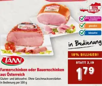 Interspar Farmerschinken oder Bauernschinken aus Österreich Angebot