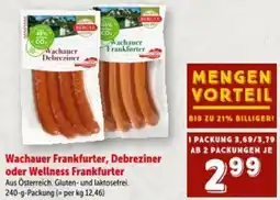 Interspar Wachauer Frankfurter, Debreziner oder Wellness Frankfurter Angebot