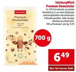 Interspar Salzburg Milch Premium Emmentaler Angebot