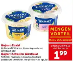 Interspar Wojnars Eisalat Wojnars Schweizer Wurstsalat Angebot