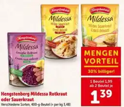 Interspar Hengstenberg Mildessa Rotkraut oder Sauerkraut Angebot