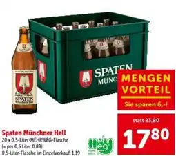 Interspar Spaten Münchner Hell Angebot