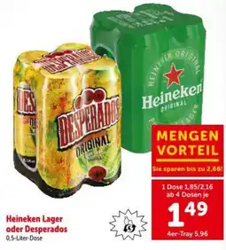 Interspar Heineken Lager oder Desperados Angebot