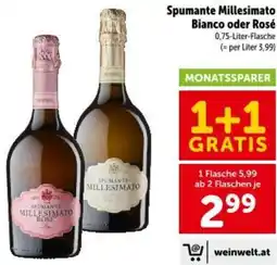 Interspar Spumante Millesimato Bianco oder Rosé Angebot