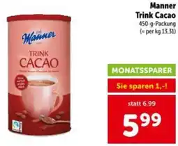 Interspar Manner trink cacao Angebot