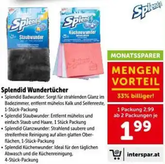 Interspar Splendid Wundertücher Angebot