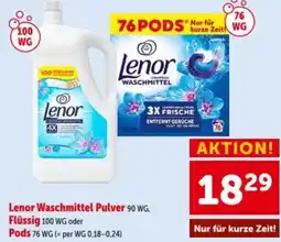Interspar Lenor Waschmittel Pulver Angebot