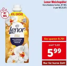 Interspar Lenor Weichspüler Angebot