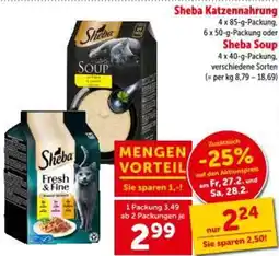 Interspar Sheba Katzennahrung Angebot