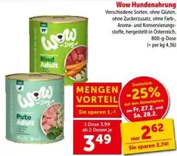 Interspar Wow Hundenahrung Angebot