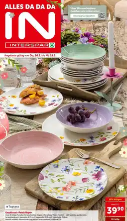 Interspar Geschirrset Petals Nigh Angebot