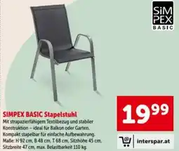 Interspar Simpex basic stapelstuhl Angebot