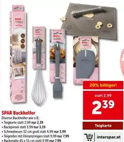 Interspar Spar backhelfer Angebot