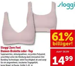 Interspar Sloggi Zero Feel Damen-Bralette oder -Top Angebot