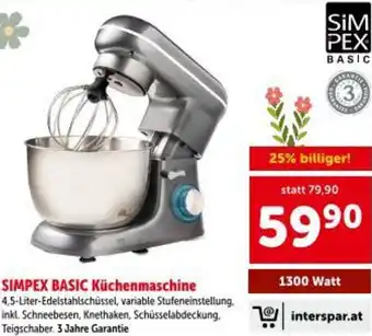 Interspar Simpex basic küchenmaschine Angebot