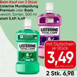 Spar Listerine Mundspülung Premium oder Basis Angebot