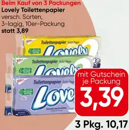 Spar Lovely Toilettenpapier Angebot