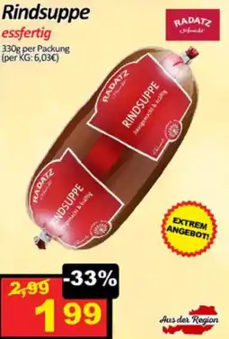 Wurstico Rindsuppe essfertig Angebot