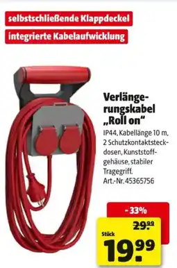 Hagebau Verlänge rungskabel Roll on Angebot