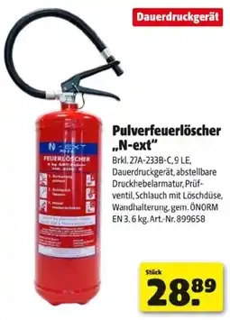 Hagebau Pulverfeuerlöscher N ext Angebot