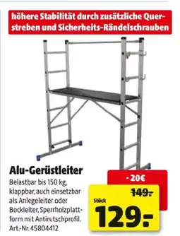 Hagebau Alu Gerüstleiter Angebot