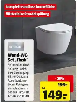 Hagebau Wand WC Set Flash Angebot