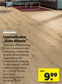 Hagebau Laminatboden Eiche Atlanta Angebot