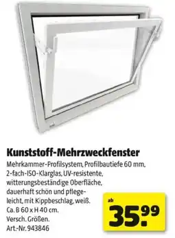 Hagebau Kunststoff Mehrzweckfenster Angebot