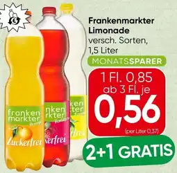 Spar Frankenmarkter Limonade Angebot