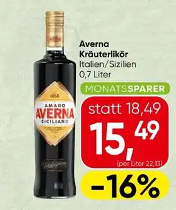 Spar Averna Kräuterlikör Angebot