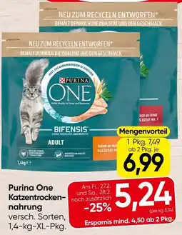 Spar Purina One Katzentrocken nahrung Angebot