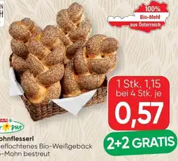 SPAR Gourmet Spar Natur pur Bio-Mohnflesserl Angebot