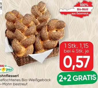 Spar Natur pur Bio-Mohnflesserl
