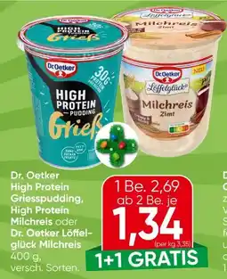 Spar Dr. Oetker High Protein Pudding Angebot