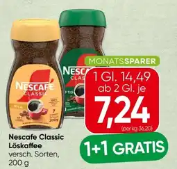 Spar Nescafé Classic Löskaffee Angebot