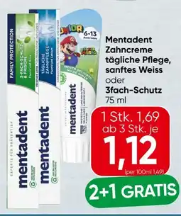 Spar Mentadent Zahncreme Angebot