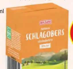 Hofer Milsani Schlagobers Angebot