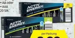 Hofer Activ Energy Batterien Alkaline Angebot