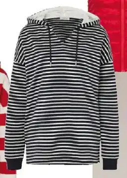 Tchibo Eduscho Hoodie dunkelblau gestreift Angebot