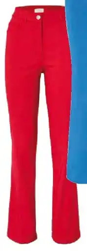 Tchibo Eduscho Bengalin Hose Bootcut rot Angebot