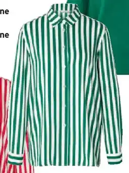 Tchibo Eduscho Gestreifte Bluse grün Angebot