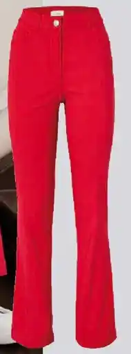 Tchibo Eduscho Bengalin Hose Bootcut rot Angebot