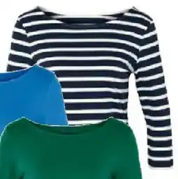 Tchibo Eduscho Shirt mit 3/4 Arm dunkelblau gestreift Angebot