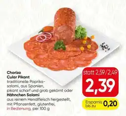 Spar Chorizo Cular Pikant Angebot