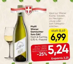 Spar Pfaffl Wiener Gemischter Satz DAC Angebot