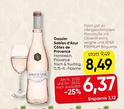 Spar Gassier Sables d'Azur Côtes de Provence Angebot