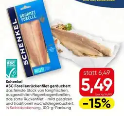 Spar Schenkel ASC Forellenrückenfilet geräuchert Angebot