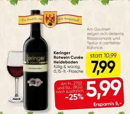 Spar Keringer Rotwein Cuveé Heideboden Angebot