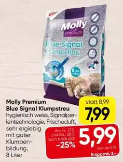 Spar Molly Premium Blue Signal Klumpstreu Angebot