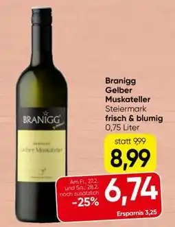 Spar Branigg Gelber Muskateller Angebot